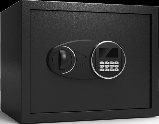 Wall Mounted Metal Safety Box Business Black Safe Deposit Box Untuk Kamar Tamu