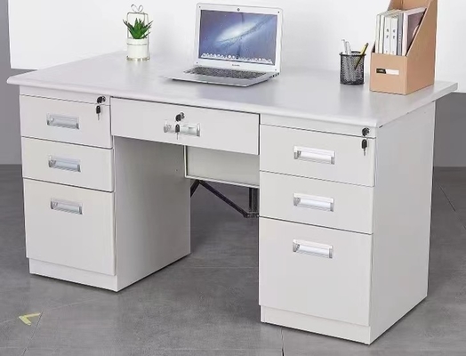 Meja Kantor Staf Meja Kantor Logam Kaki Disesuaikan yang dapat disesuaikan