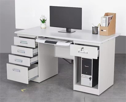 Meja Meja Komputer Kayu Logam Terpadu W1200mm Perabot Kantor