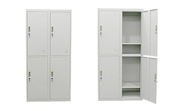 Perabotan Sekolah 185cm tinggi 0.16 CBM Metal Wardrobe Cabinet