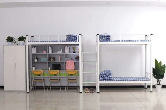 Perabotan Sekolah Dewasa Tempat Tidur Susun Baja Ganda H1800mm