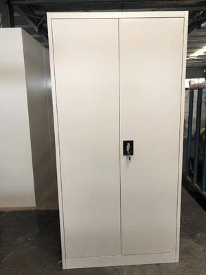 Steel Two Doors Office Filing Cabinet Furniture Knocked Down Structure 400D