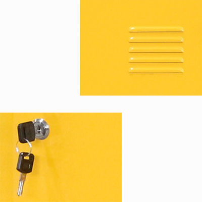 Loker Penyimpanan Baja Mini Kecil 6 Pintu Dengan Kunci Penggunaan Kantor