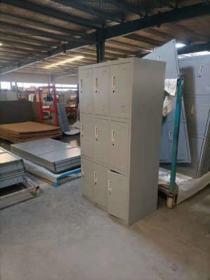 Knocked Down Steel Storage Locker Metal Wardrobe Furniture Tinggi 1850mm