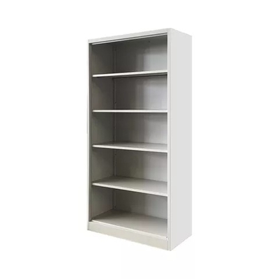 0.6mm Rak Buku Perpustakaan Toko Buku Rak Buku Putih Rak Buku Baja Bergerak